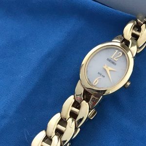 Gold Seiko solar watch